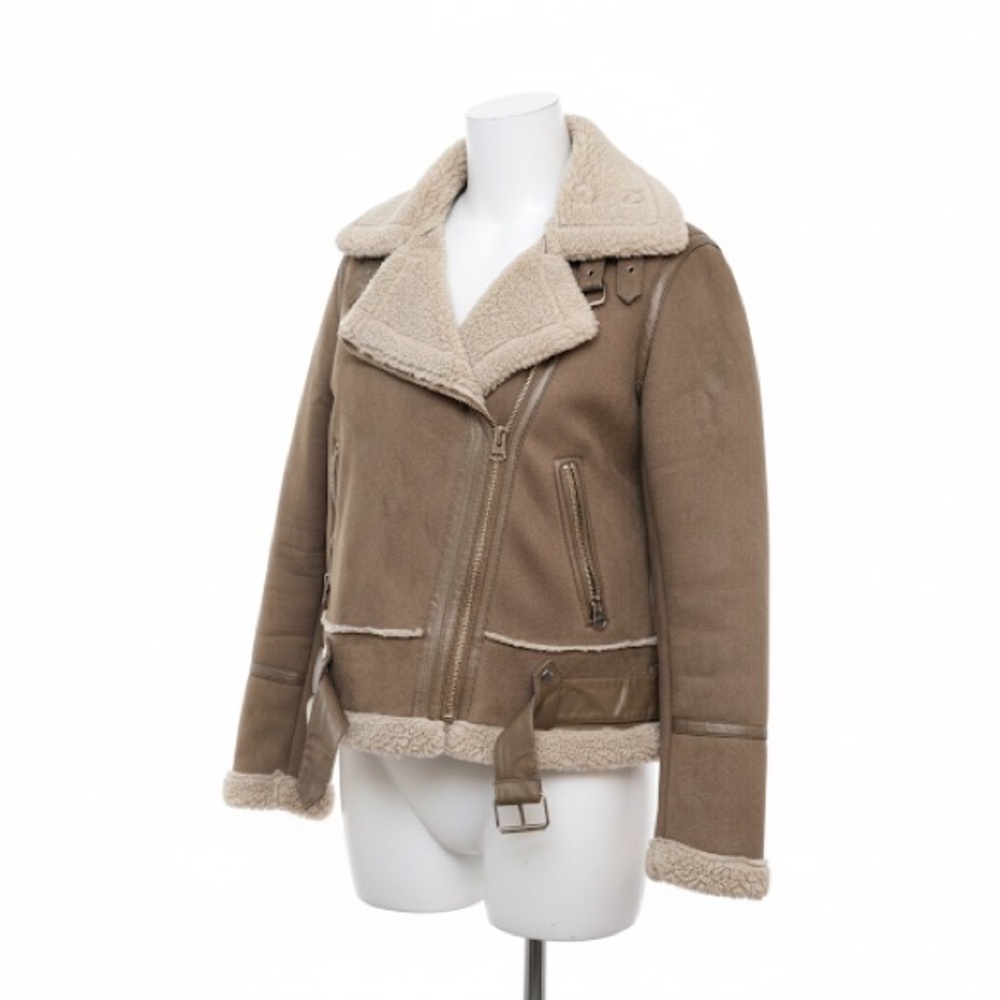 Zara Jacket Medium Women with Zippered Pockets and Buckles